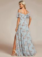 Miss | Jurk Dames Maxi Off-shoulder - Chiffon - Miss Madera MIS-E8356C