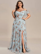Miss | Jurk Dames Maxi Off-shoulder - Chiffon - Miss Madera MIS-E8356C