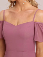 Miss | Jurk Dames Maxi Off-shoulder - Chiffon - Miss Madera MIS-292E53