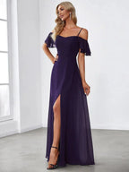 Miss | Jurk Dames Maxi Off-shoulder - Chiffon - Miss Madera MIS-292E53