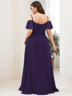 Miss | Jurk Dames Maxi Off-shoulder - Chiffon - Miss Madera MIS-292E53