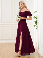 Miss | Jurk Dames Maxi Off-shoulder - Chiffon - Miss Madera MIS-292E53