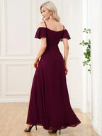 Miss | Jurk Dames Maxi Off-shoulder - Chiffon - Miss Madera MIS-292E53