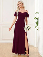 Miss | Jurk Dames Maxi Off-shoulder - Chiffon - Miss Madera MIS-292E53
