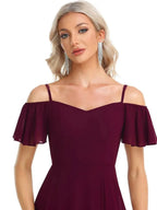 Miss | Jurk Dames Maxi Off-shoulder - Chiffon - Miss Madera MIS-292E53
