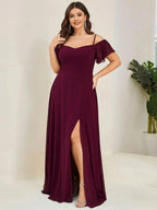 Miss | Jurk Dames Maxi Off-shoulder - Chiffon - Miss Madera MIS-292E53