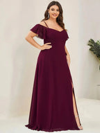 Miss | Jurk Dames Maxi Off-shoulder - Chiffon - Miss Madera MIS-292E53