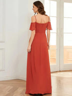 Miss | Jurk Dames Maxi Off-shoulder - Chiffon - Miss Madera MIS-E28A09