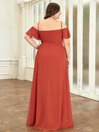 Miss | Jurk Dames Maxi Off-shoulder - Chiffon - Miss Madera MIS-E28A09