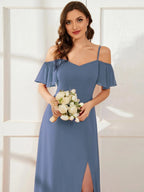 Miss | Jurk Dames Maxi Off-shoulder - Chiffon - Miss Madera MIS-9D113C