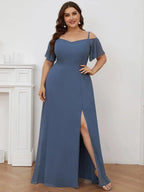 Miss | Jurk Dames Maxi Off-shoulder - Chiffon - Miss Madera MIS-9D113C