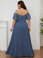 Miss | Jurk Dames Maxi Off-shoulder - Chiffon - Miss Madera MIS-9D113C