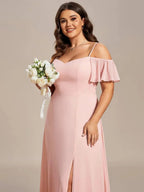 Miss | Jurk Dames Maxi Off-shoulder - Chiffon - Miss Madera MIS-9D113C