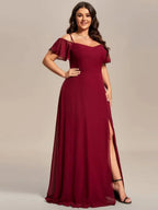 Miss | Jurk Dames Maxi Off-shoulder - Chiffon - Miss Madera MIS-9D113C
