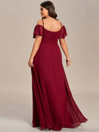 Miss | Jurk Dames Maxi Off-shoulder - Chiffon - Miss Madera MIS-9D113C