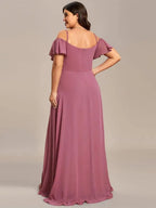 Miss | Jurk Dames Maxi Off-shoulder - Chiffon - Miss Madera MIS-9D113C
