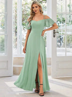 Miss | Jurk Dames Maxi Off-shoulder - Chiffon - Miss Madera MIS-704348