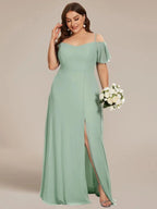 Miss | Jurk Dames Maxi Off-shoulder - Chiffon - Miss Madera MIS-9D113C