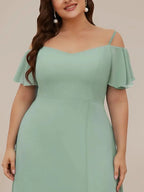 Miss | Jurk Dames Maxi Off-shoulder - Chiffon - Miss Madera MIS-D96726