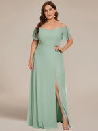 Miss | Jurk Dames Maxi Off-shoulder - Chiffon - Miss Madera MIS-D96726