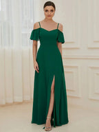 Miss | Jurk Dames Maxi Off-shoulder - Chiffon - Miss Madera MIS-C6E20E