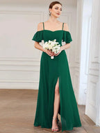 Miss | Jurk Dames Maxi Off-shoulder - Chiffon - Miss Madera MIS-C6E20E