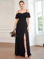 Miss | Jurk Dames Maxi Off-shoulder - Chiffon - Miss Madera MIS-9EB5AA