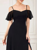 Miss | Jurk Dames Maxi Off-shoulder - Chiffon - Miss Madera MIS-9EB5AA