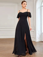 Miss | Jurk Dames Maxi Off-shoulder - Chiffon - Miss Madera MIS-9EB5AA