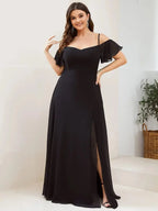 Miss | Jurk Dames Maxi Off-shoulder - Chiffon - Miss Madera MIS-9EB5AA