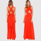 Miss | Jurk Dames Maxi Wikkel Casual - Polyester - Miss Madera MIS-1C2F92