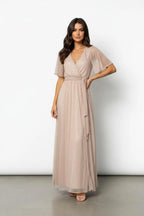 Miss | Jurk Dames Maxi Wrap Vlindermouw - Polyester - Miss Madera MIS-P0M8UL