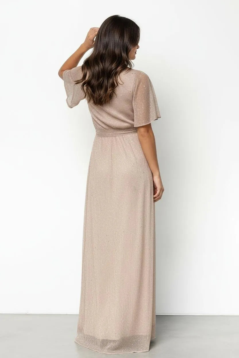 Miss | Jurk Dames Maxi Wrap Vlindermouw - Polyester - Miss Madera MIS-P0M8UL