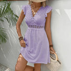 Miss | Jurk Dames Midi Casual Oranje - Polyester - Miss Madera MIS-A805EE