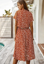 Miss | Jurk Dames Midi - Katoen - Miss Madera MIS-9D9898