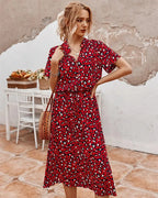 Miss | Jurk Dames Midi - Katoen - Miss Madera MIS-AD8804