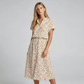 Miss | Jurk Dames Midi - Katoen - Miss Madera MIS-56B9FE