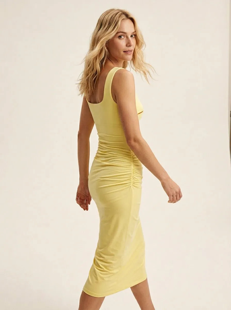 Miss | Jurk Dames Midi Mouwloos Elegant - Polyester - Miss Madera MIS-4EA718