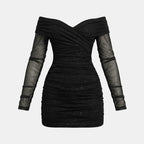 Miss | Jurk Dames Mini Sparkle Modern - Mesh - Miss Madera MIS-2D7878