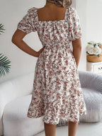 Miss | Jurk Dames Off-shoulder Bloemenprint Ruches - Polyester - Miss Madera MIS-DDB63F