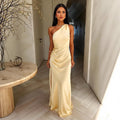 Miss | Jurk Elegant Effen Kleur | Hedendaags - Polyester - Geel