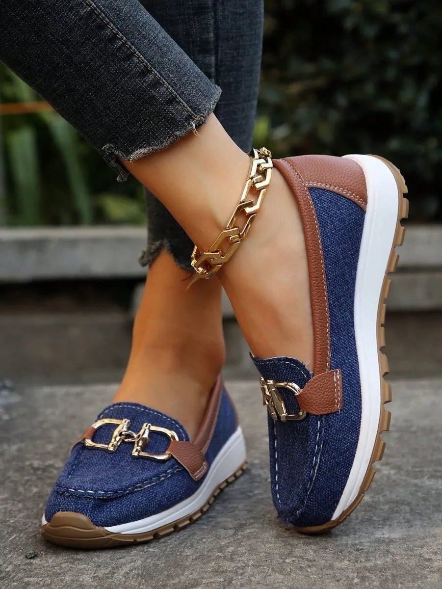 Miss | Loafers Dames Elegant Goudkleurig - Imitatieleer - Miss Madera MIS-C3KQ0V