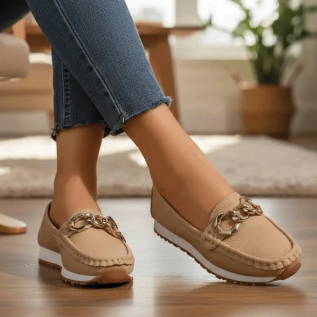 Miss | Loafers Dames Elegant Goudkleurig - Imitatieleer - Miss Madera MIS-1MW5Z2