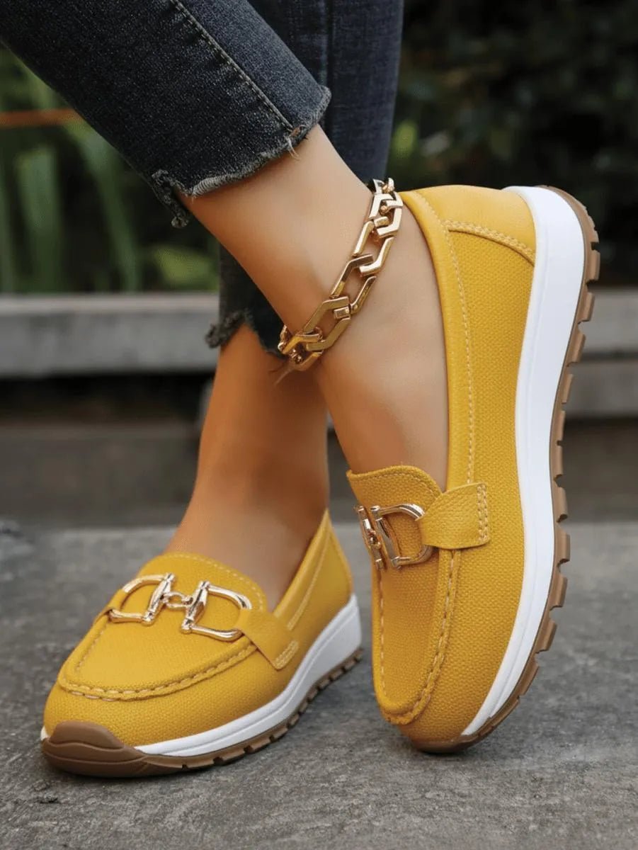 Miss | Loafers Dames Elegant Goudkleurig - Imitatieleer - Miss Madera MIS-C3KQ0V