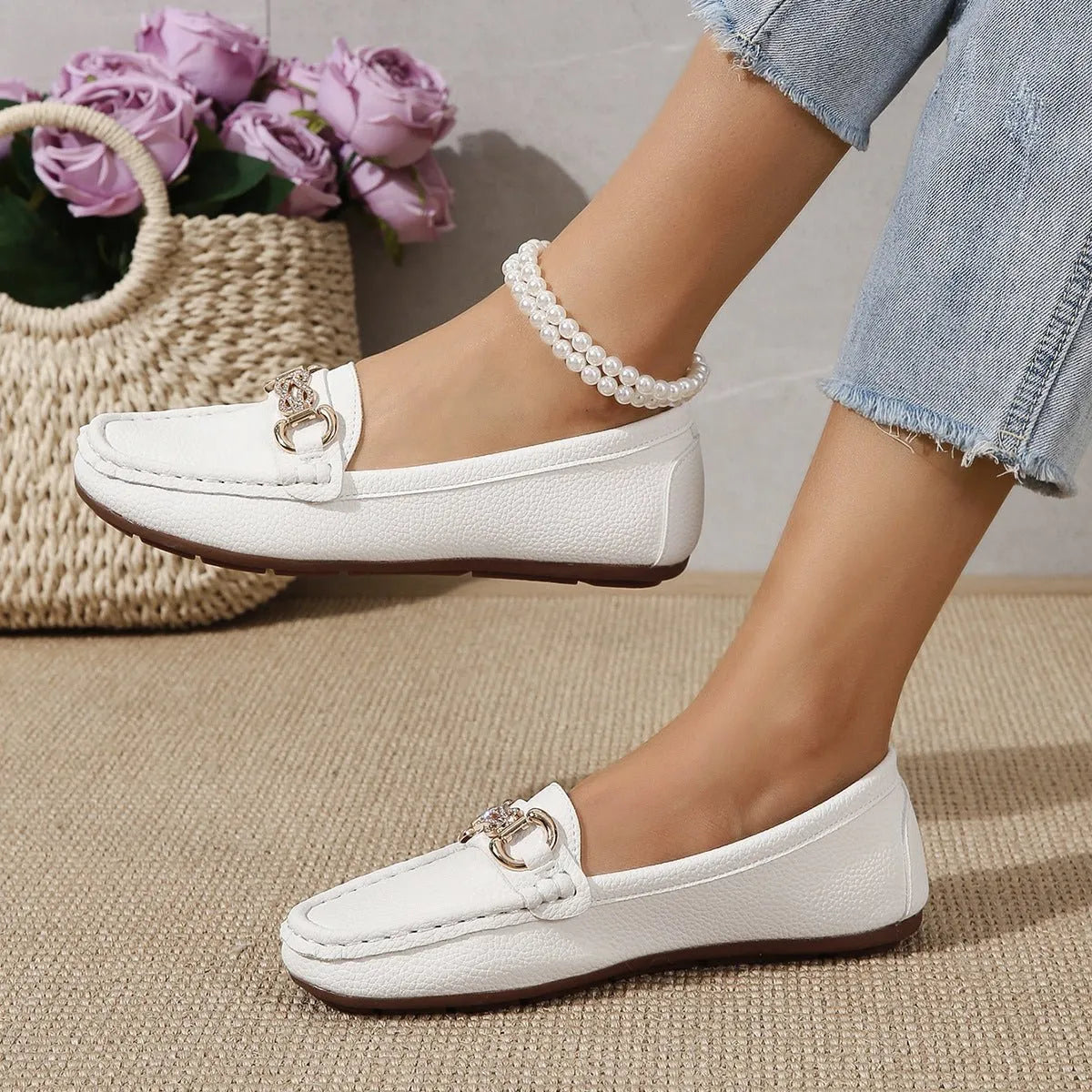 Miss | Loafers Dames Ronde Neus Lage Hak Comfort - Kunstleer - Miss Madera MIS-4EEBB0