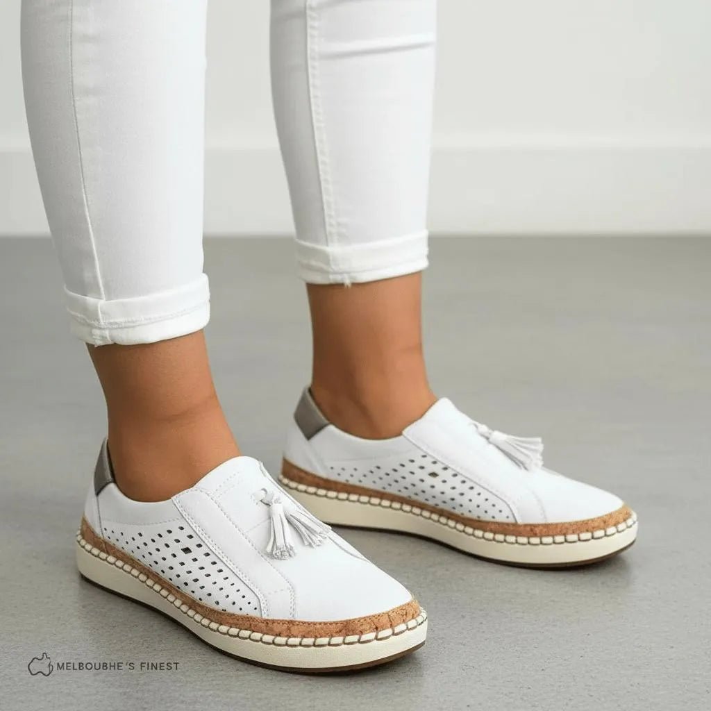Miss | Loafers / Instappers Dames Casual - Canvas met schapenvacht voering - Miss Madera MIS-OZHANW