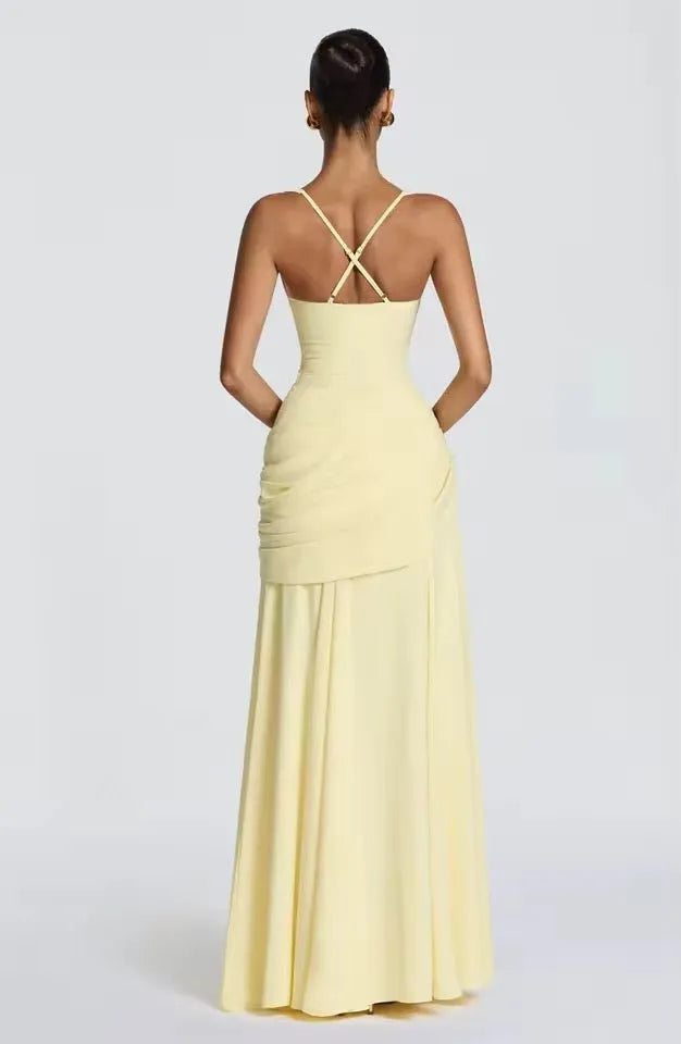 Miss | Maxi Jurk Dames Bruiloft - Viscose - Miss Madera MIS-248CB9