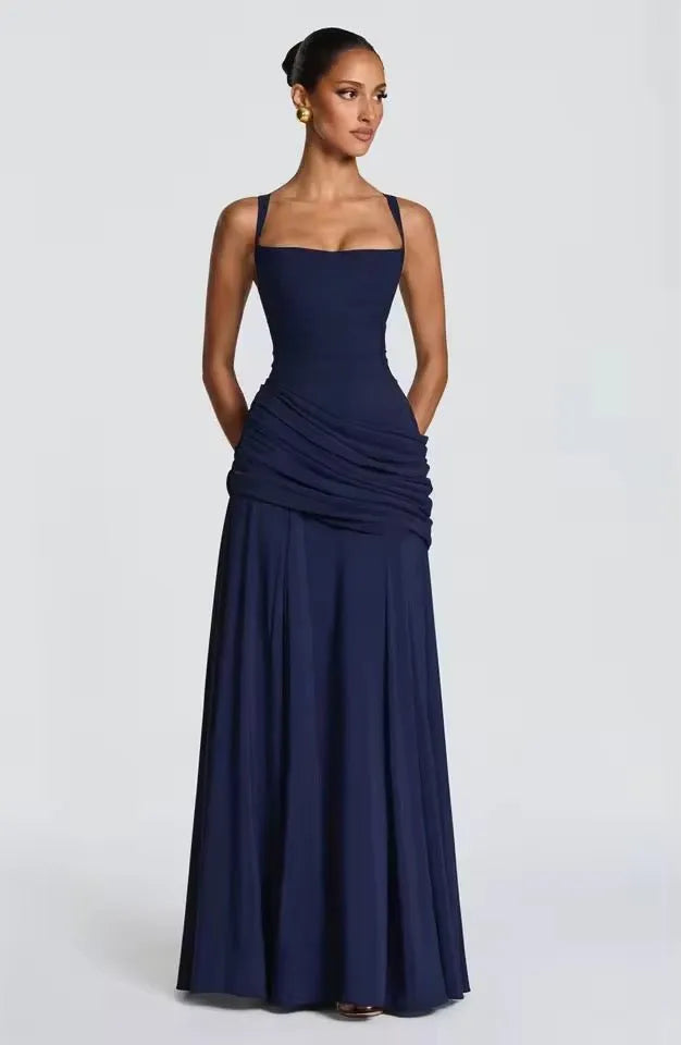 Miss | Maxi Jurk Dames Bruiloft - Viscose - Miss Madera MIS-94CAE5