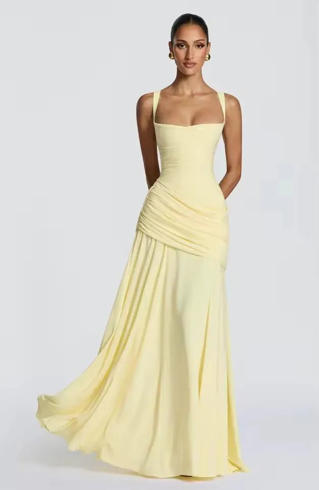Miss | Maxi Jurk Dames Bruiloft - Viscose - Miss Madera MIS-248CB9
