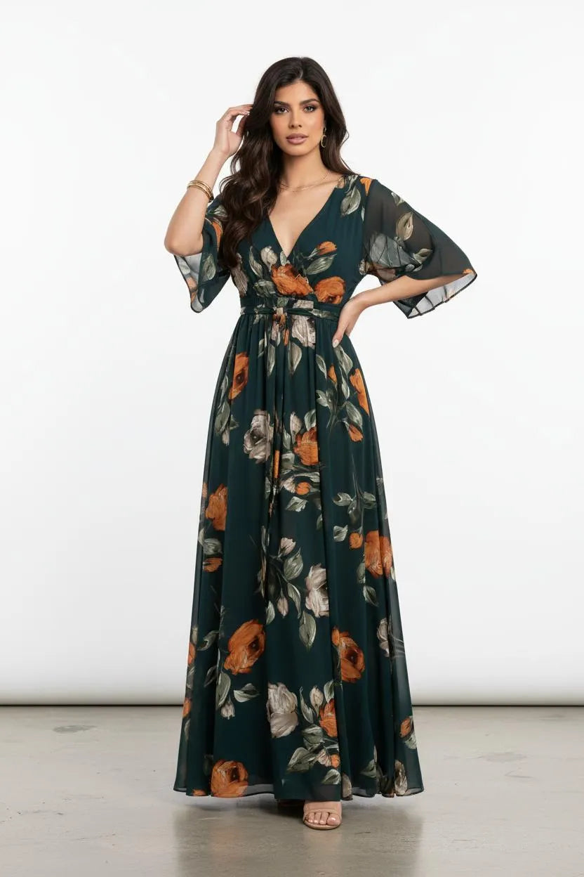 Miss | Maxi-jurk Dames Casual Maxi - Chiffon - Miss Madera MIS-P1ETXD